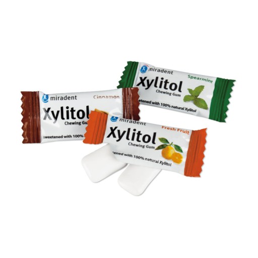 MIRADENT žuvačky s xylitolom 2 ks