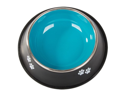 Miska pre psa 400ml, kovová, protišmyková guma