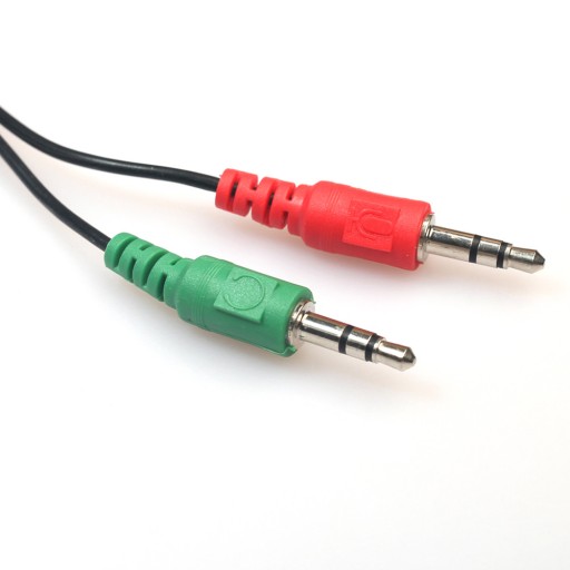Splitter Slúchadlá Mikrofón 3,5 AUX mini Jack