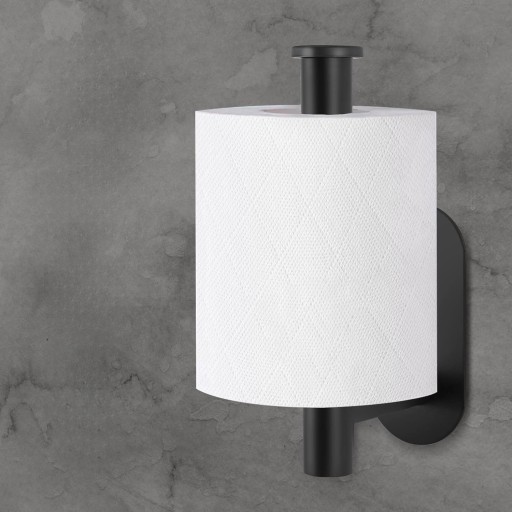 SAMOLEPIACI TOALETNÝ PAPIER, ČIERNA, BEZ VŔTANIE, 3M