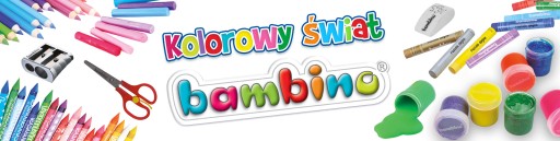 Bambino Hrubé ceruzkové pastelky, 12 farieb, okrúhle