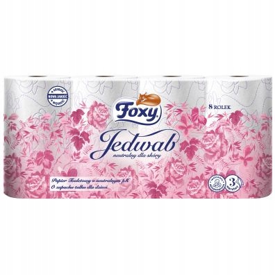 Toaletný papier FOXY SILK 8 roliek