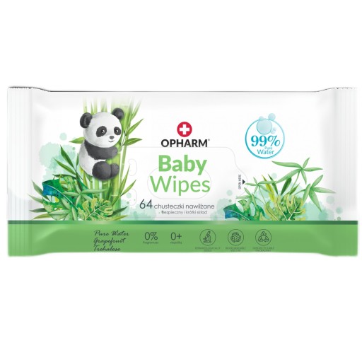 Opharm Baby Wipes 64 ks vlhčené obrúsky