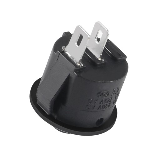 MINI NÁBYTOKOVÝ SPÍNAČ 250V 50Hz 2A Čierny
