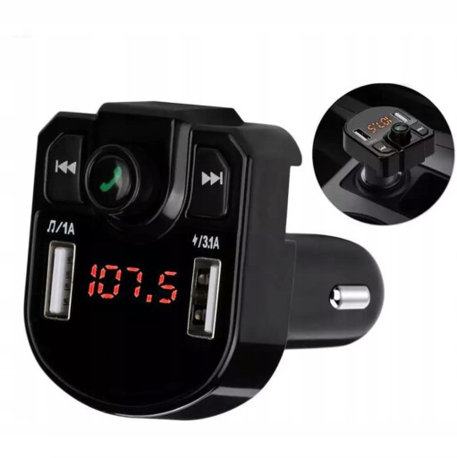 BLUETOOTH VYSIELAČ FM SÚPRAVA HANDSPHONE