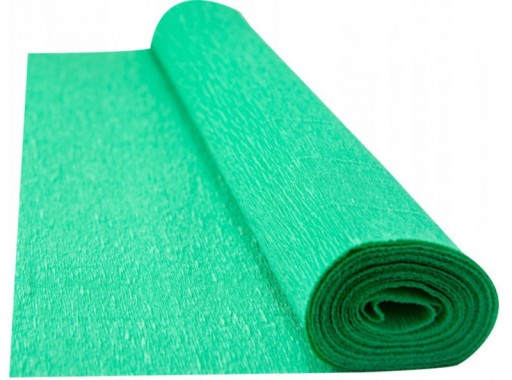 Krepový krepový papier na dekoráciu Zelený DOBRÝ