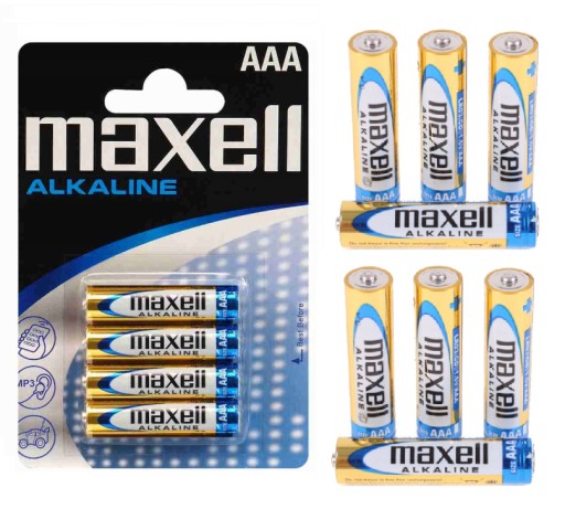 Maxell Alkaline LR03 AAA 1,5V Napájanie x 12 batérií