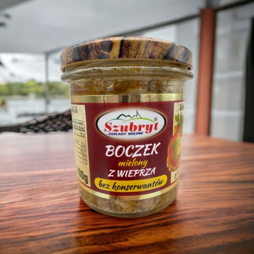 Dóza na mletú slaninu 280g Szubryt B/KONZERVA