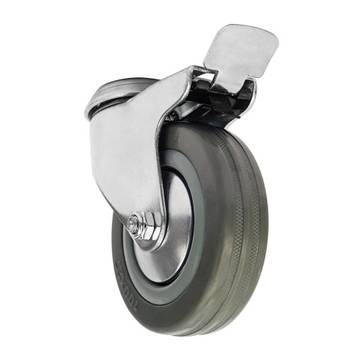 BRZDA OTOČNÉHO KOLESA 75MM 50KG OTVOR