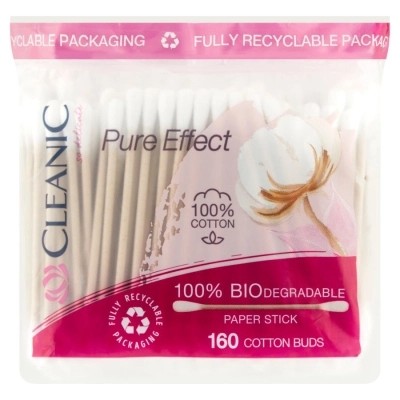 Vatové tyčinky Cleanic Pure 160 ks.