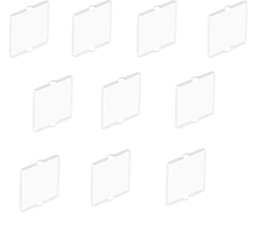 LEGO GLASS 1x2x2 TRANSPARENT 6024020 60601-10ks