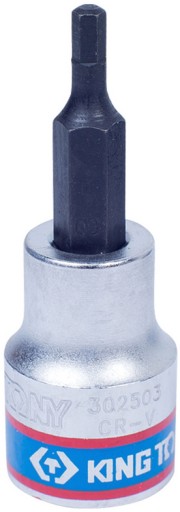 Zásuvka 3/8 BIT HEX IMBUS 6mm KING TONY 302506
