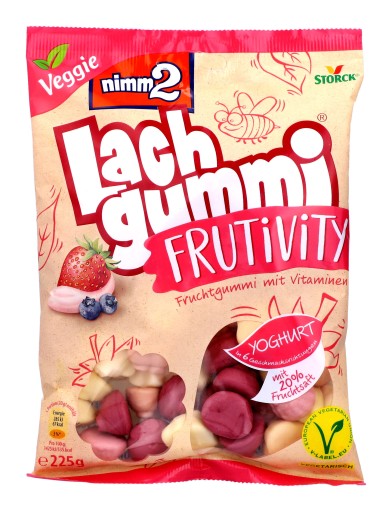 Nimm2 FrutiVity Jogurt Ovocie Marshmallows Želé 225g