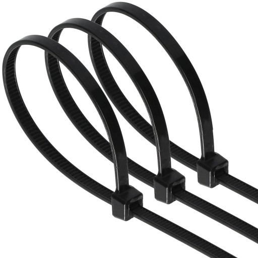 Káblové svorky Sťahovacie pásky Sťahovacie pásky 100 ks. 4,8 mm x 200 mm čierna