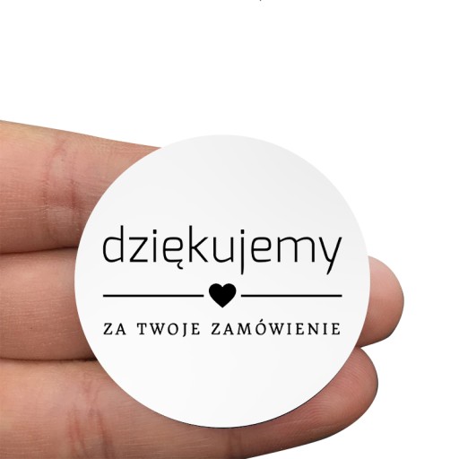 ĎAKUJEME ZA OBJEDNÁVKU okrúhle nálepky, 200 ks.