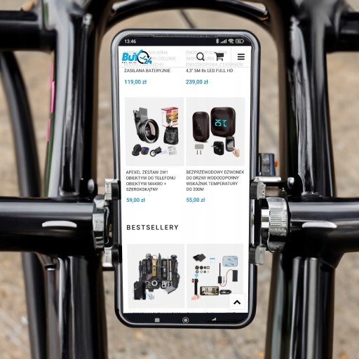 DRŽIAK TELEFÓNU NA BICYKEL NA SKÚTER, SKÚTER, SKRUTKOVANÝ HLINÍK