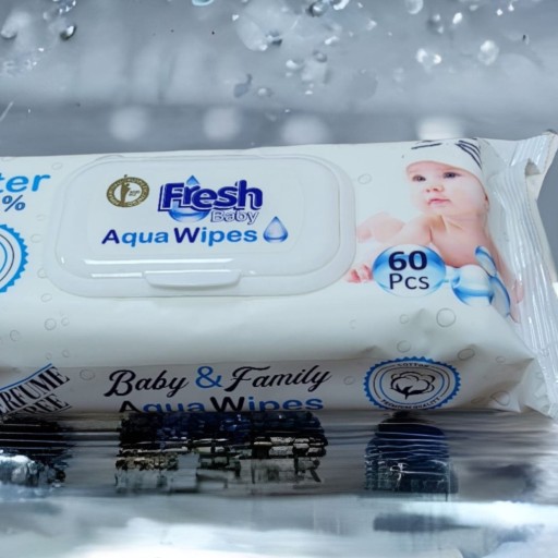 Fresh Baby Aqua obrúsky 60 kusov