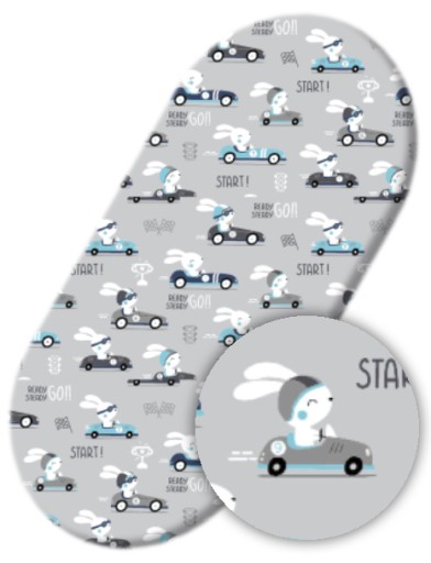 Elastická plachta na kočík gondola Moses basket, bavlna LiLo