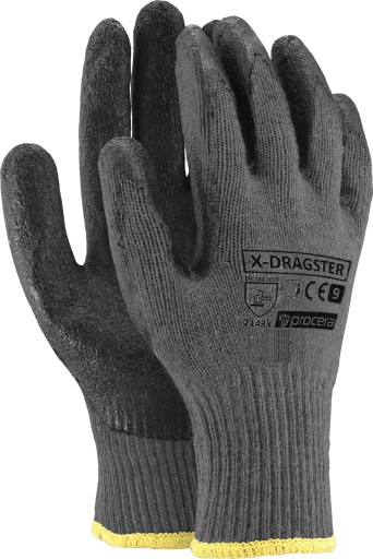 PRACOVNÉ RUKAVICE NA DLAŽBU LATEX X-DRAGSTER R 9