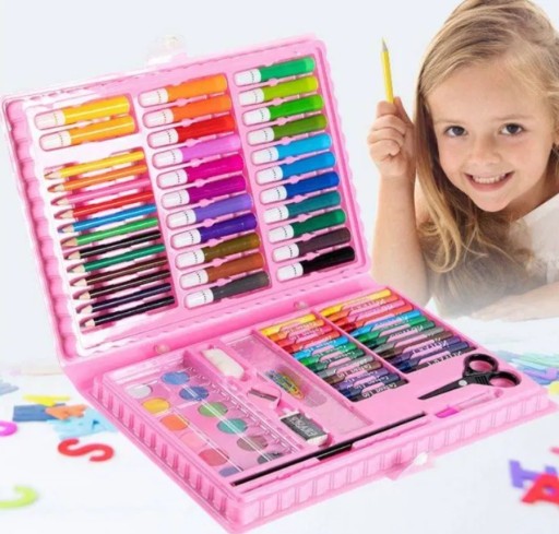 NÁKRESOVÝ MALIARSKY SET V KUFRI 86 DIELOV