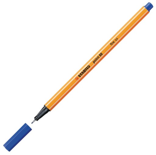 Stabilo Point 88/41 jemná linka 0,4 mm tmavo modrá x 5 KS