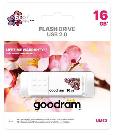 Goodram UME2 16GB USB2.0 Spring White Pendrive