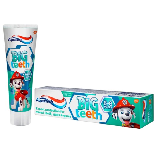 Aquafresh Big Teeth zubná pasta pre deti 50 ml