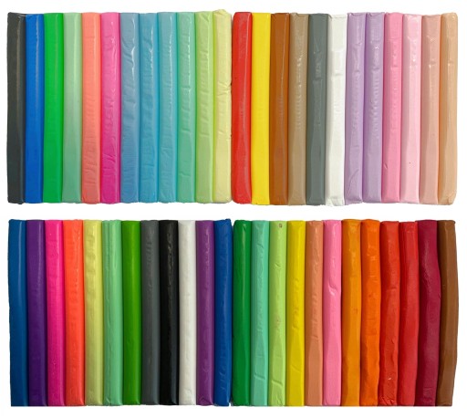 KIDEA SCHOOL Plastelína 24 NEON + 24 PASTEL