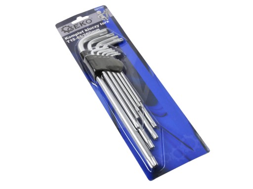 TORX SET TORX KEYS T15-T55 260mm 9 PRVKOV OCEL CR-V DLH.