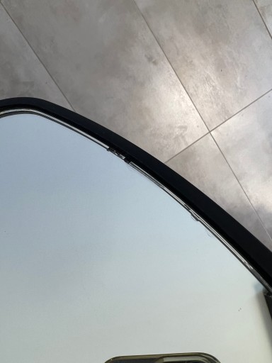 Veľké kadernícke zrkadlo s rukoväťou OUTLET