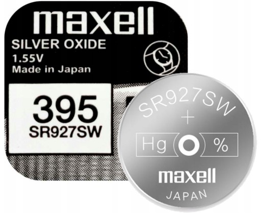 Batéria SR927SW 395 pre hodinky MAXELL Silver Button 1 kus Originál