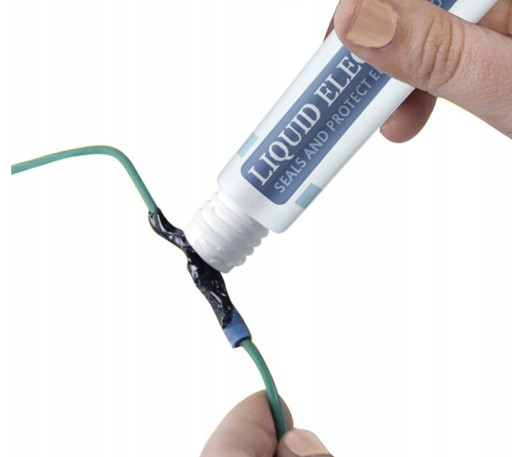 TEKUTÉ IZOLÁCIE KONTAKTNÝCH DRÔTOV ČIERNA VODEODOLNÁ PÁSKA 50ml