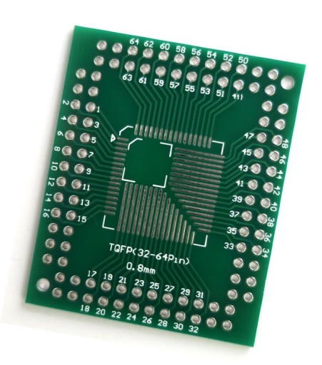 Adaptér TQFP 32-64-100Pin to DIP PCB