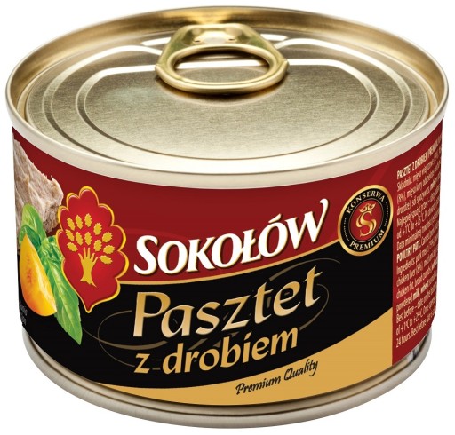 PAŠTÁTA S PREMIUM HYDINOU, konzerva, Sokołów 160 g