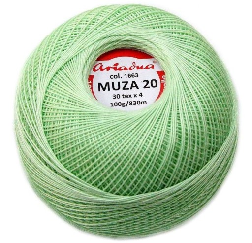 Cordonek MUZA 20 Ariadna 1663 hrášok 100g/820m