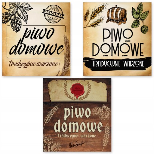 50x SAMOLEPIACE DOMÁCE PIVNÉ ETIKETY NA PIVO