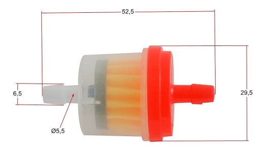 PALIVOVÝ FILTER pre Scooter Quad mini papierová vložka s magnetom Universal