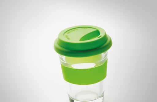 350 ml sklenený hrnček so silikónovým vrchnákom!!