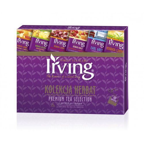 Prémiová kolekcia čajov Irving 25X1,5G + 5X2G obálky 47,5G
