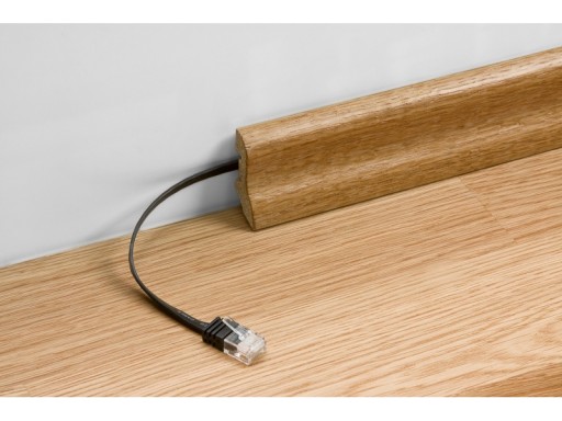 Plochý sieťový kábel, CAT6A U/UTP, zelený 1 m