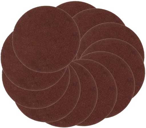 10x kotúč na brúsny papier na suchý zips 125 mm P100