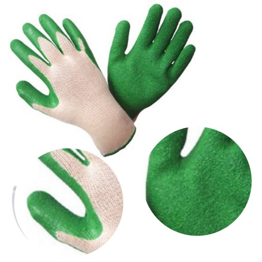 Pracovné RUKAVICE r10 LATEX bal. 10 PÁROV