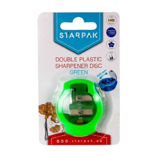 STARPAK DVOJITÁ TROJUHOLNÍKOVÁ BRÚSKA, ZELENÁ