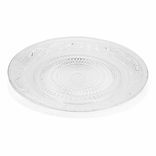 Sklenený TANIER NA TORTU, ozdobný tanier, veľký, 29 cm
