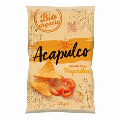 ACAPULCO Nachos s príchuťou papriky (125g) - BIO