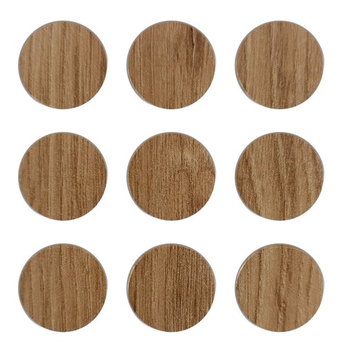 ARTISAN DUB Nábytkové hmoždinky samolepiace fi 20mm zakrytie otvorov 9ks