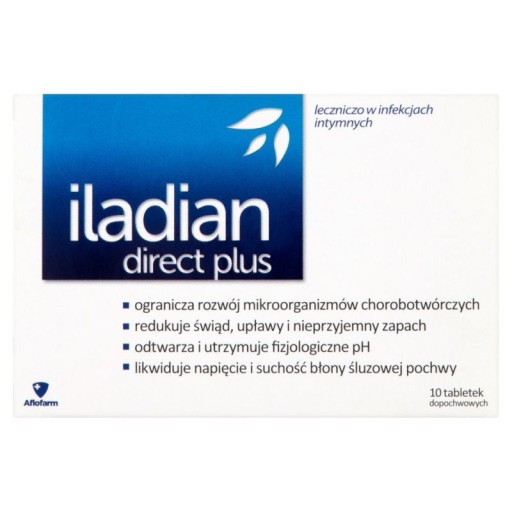 Zdravotnícka pomôcka pre ženy Aflofarm Iladian direct plus 10 tabliet
