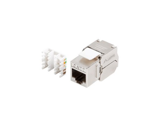 Zásuvka na kľúč Lanberg RJ45, kat.7, 180 stupňov. FTP