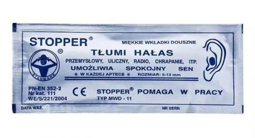 Tichá zátka do uší SILVER !MWD-11 1 ks