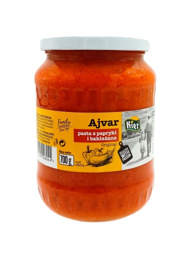 Ajvar ZELENINOVÁ PASTA 720ml Z PAPRICE A BALAŽÁNU